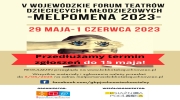 Plakat zgłoszenia do Melpomeny